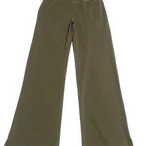 Under Armour Leggings Womens XS Green Flare Movement Open Hem Loose Fit Yoga NEW